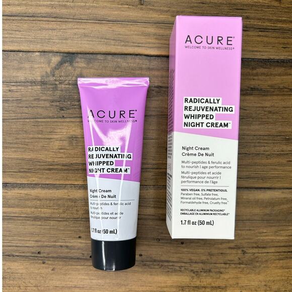 ACURE Radically Rejuvenating Whipped Night Cream - Anti-Aging Support 1.7 Fl Oz - Picture 6 of 6